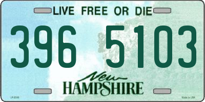 NH license plate 3965103