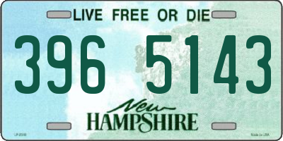 NH license plate 3965143