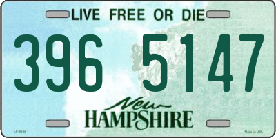 NH license plate 3965147