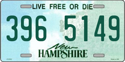 NH license plate 3965149