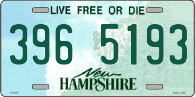 NH license plate 3965193