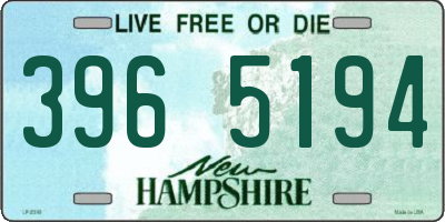 NH license plate 3965194
