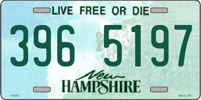 NH license plate 3965197