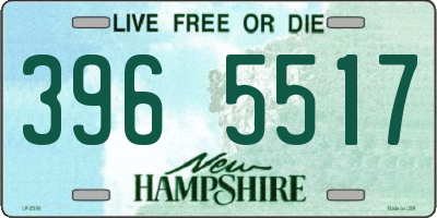 NH license plate 3965517