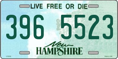NH license plate 3965523
