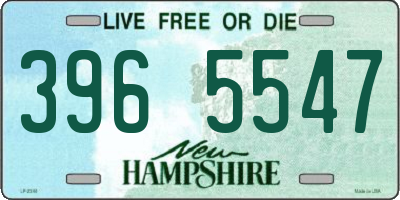 NH license plate 3965547