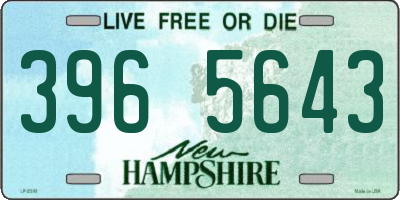 NH license plate 3965643