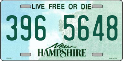 NH license plate 3965648