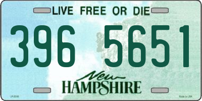 NH license plate 3965651