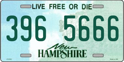 NH license plate 3965666