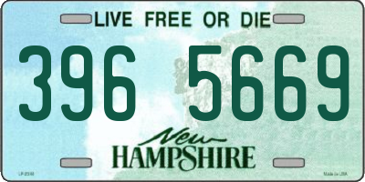 NH license plate 3965669