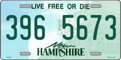 NH license plate 3965673