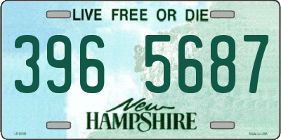 NH license plate 3965687
