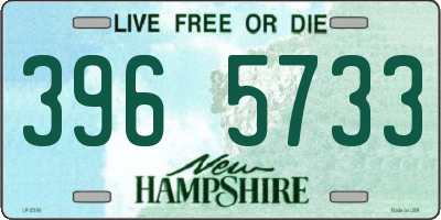 NH license plate 3965733