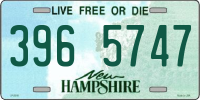 NH license plate 3965747