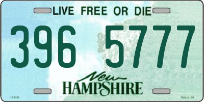 NH license plate 3965777