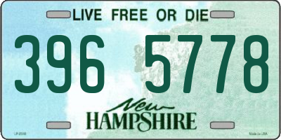 NH license plate 3965778