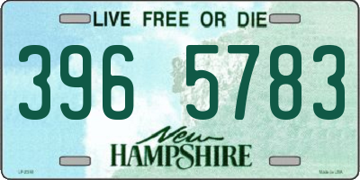 NH license plate 3965783