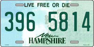 NH license plate 3965814