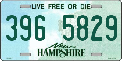 NH license plate 3965829