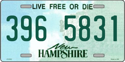 NH license plate 3965831