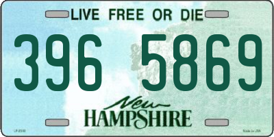 NH license plate 3965869