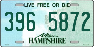 NH license plate 3965872