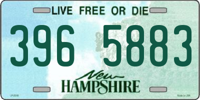 NH license plate 3965883
