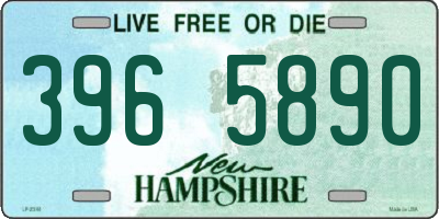 NH license plate 3965890