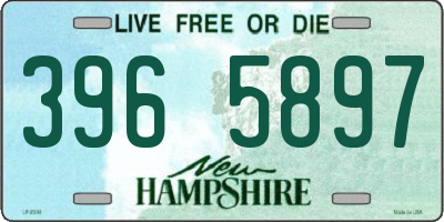 NH license plate 3965897