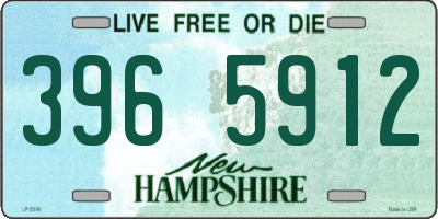 NH license plate 3965912