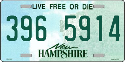 NH license plate 3965914