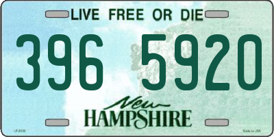 NH license plate 3965920