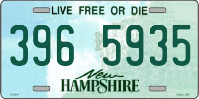 NH license plate 3965935