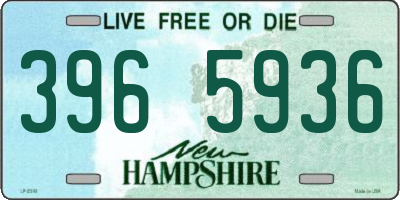 NH license plate 3965936