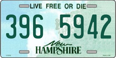 NH license plate 3965942