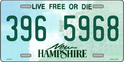 NH license plate 3965968