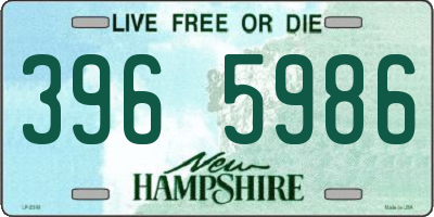 NH license plate 3965986