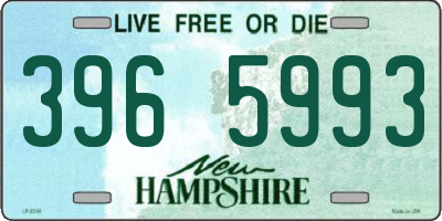 NH license plate 3965993