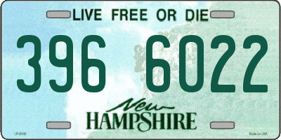 NH license plate 3966022