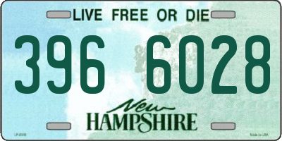 NH license plate 3966028