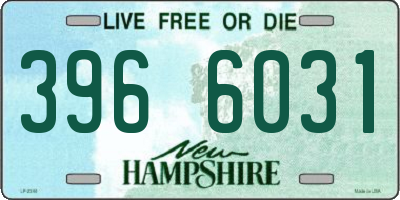 NH license plate 3966031