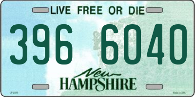 NH license plate 3966040