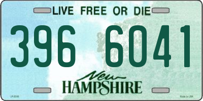 NH license plate 3966041