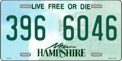 NH license plate 3966046