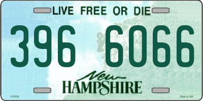 NH license plate 3966066