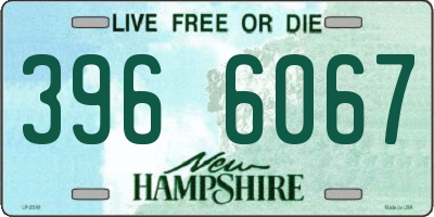 NH license plate 3966067