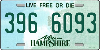 NH license plate 3966093