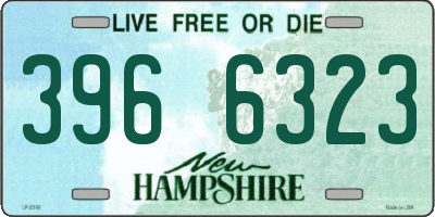 NH license plate 3966323
