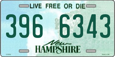 NH license plate 3966343